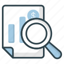 business, finance, minimal, research, magnifying glass, search