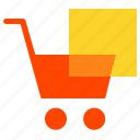 cart, market, shopping, trolley