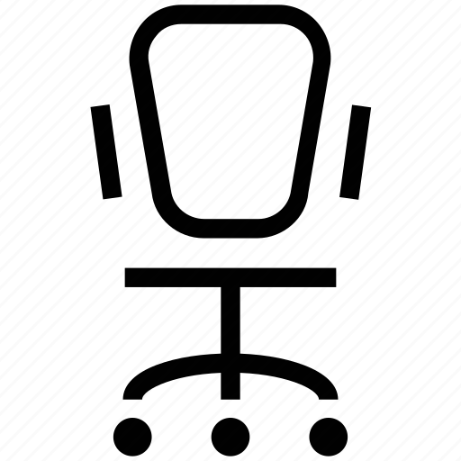 Chair, desk chair, office chair, office furniture, swivel, swivel chair icon - Download on Iconfinder