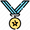 medal, reward, winner, badge