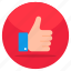 thumbs up, positive feedback, customer response, customer review, customer reaction 