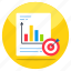 business report target, data analytics, statistics, infographic, business chart 