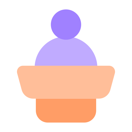 Presenter, conference, debate, speaker, podium, chief, representative icon - Download on Iconfinder