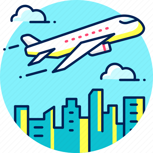 Airplane, travel, travelling, tourism, transport, vacation icon - Download on Iconfinder