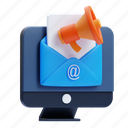 email, marketing, business, advertisement, mail, desktop, megaphone, advertising 
