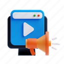 video, ads, advertisement, advertising, marketing, promotion, megaphone, desktop 