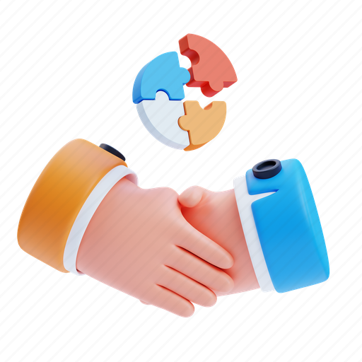 Collaboration, handshake, business, deal, partnership, shake hands, hands 3D illustration - Download on Iconfinder