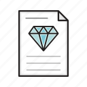 values, document, diamond, page