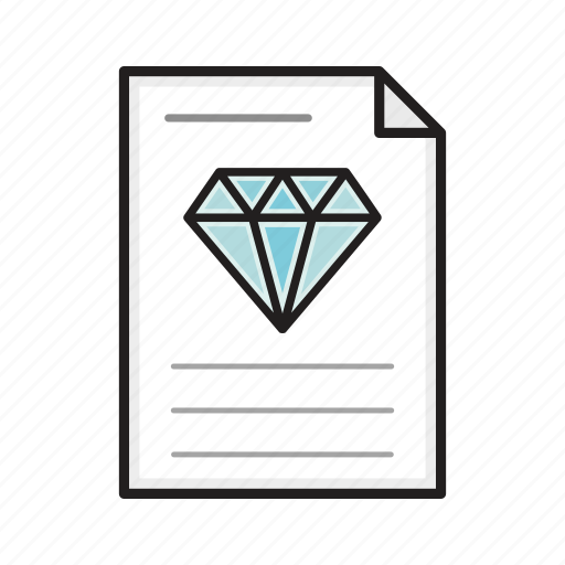 Values, document, diamond, page icon - Download on Iconfinder