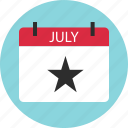 calendar, day, event, independence, july, special, star