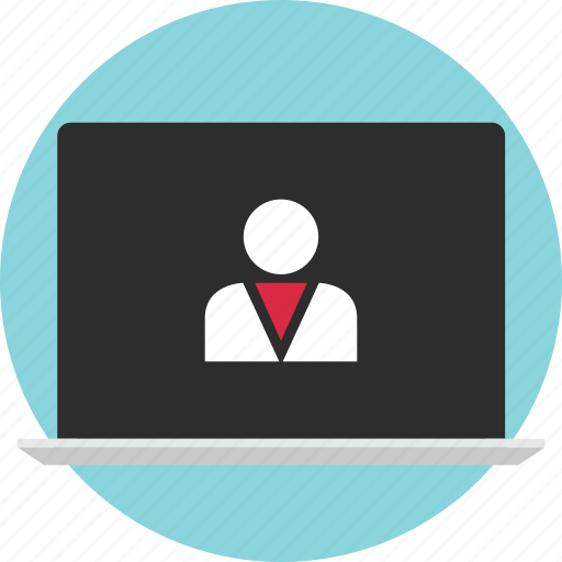 Laptop, man, online, person, profile, user, web icon - Download on Iconfinder