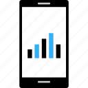 bars, business, cell, data, mobile, wireframe