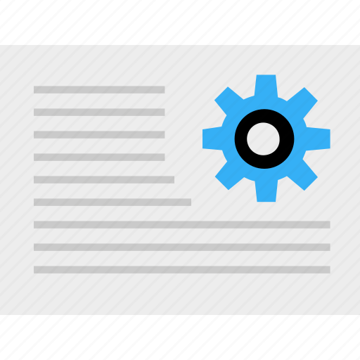 Business, gear, graph, paper, report icon - Download on Iconfinder