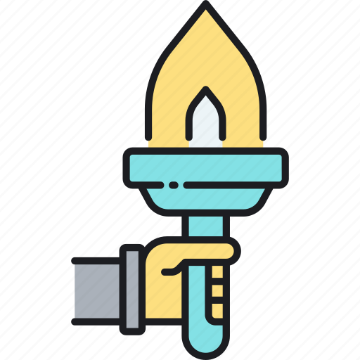 Flame, leadership, light, torch icon - Download on Iconfinder