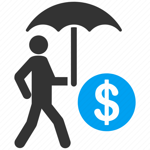 American dollar, finance, financial insurance, protection, safety, shield, umbrella icon - Download on Iconfinder