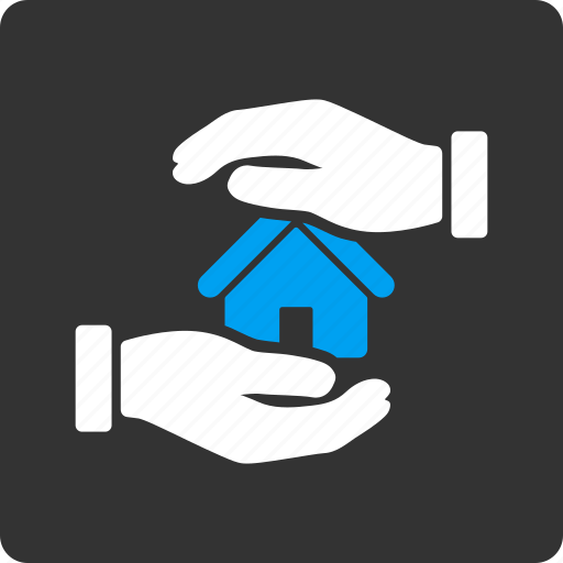 Insurance, realty, care, hands, house, protect, real estate icon - Download on Iconfinder