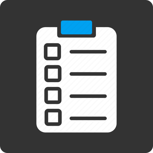 Test, check list, checklist, exam, form, page, questionnaire icon - Download on Iconfinder
