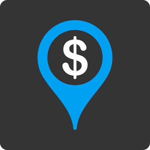 Bank, location, gps, map marker, navigation, pin, pointer icon - Download on Iconfinder