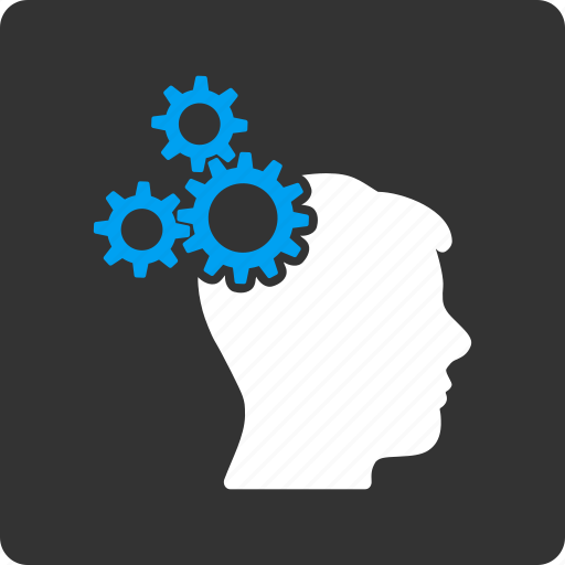 Brain, business idea, gears, head, mind, technology, think icon - Download on Iconfinder