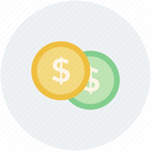 Currency, dollar coins, funds, metal money, savings icon - Download on Iconfinder