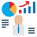 analyst, business, chart, graph, presentation