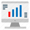 bar, chart, graph, monitor, screen, statistics