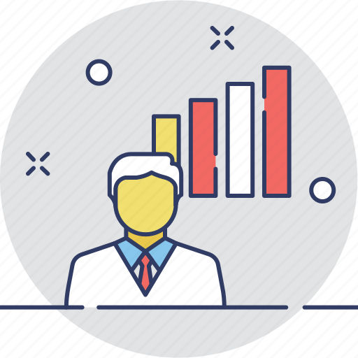 Business, business person, graph, statistics, training icon - Download on Iconfinder