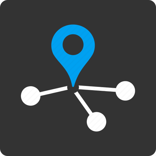 Connection, geo network, location, marketing, navigation, pointer, seo icon - Download on Iconfinder