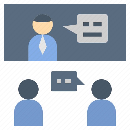Discuss, meeting, teleconference, telephony, video icon - Download on Iconfinder