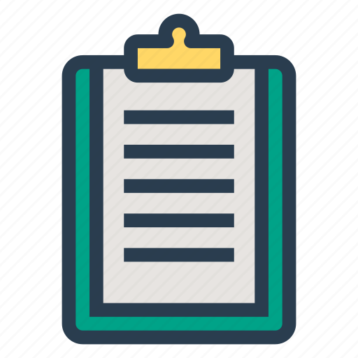 Checklist, clipboard, list, note, report, survey, test icon - Download on Iconfinder