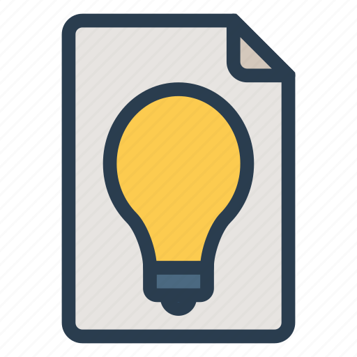 Creative, document, file, idea, light, office, paper icon - Download on Iconfinder