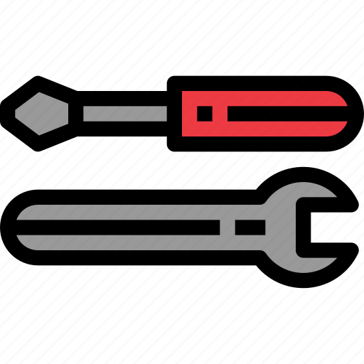 Fix, screwdriver, service, technician, tools, wrench icon - Download on Iconfinder