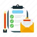 checklist, paper, note, list, business, document