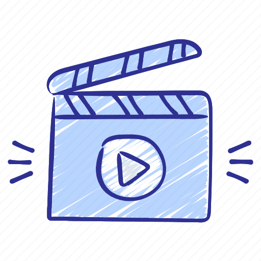 Action, clapperboard, film, live, media, stream, video icon - Download on Iconfinder