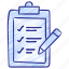 checklist, clipboard, compose, paper, pen, tasks, todo 