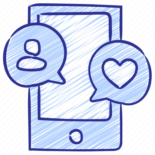 Chat, heart, life, mobile, online business, online shopping, smartphone icon - Download on Iconfinder