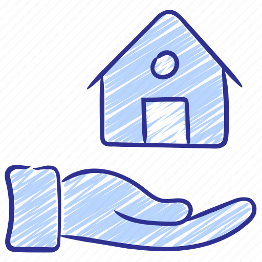 Finance, hand, house, loan, money, mortgage banking, price icon - Download on Iconfinder