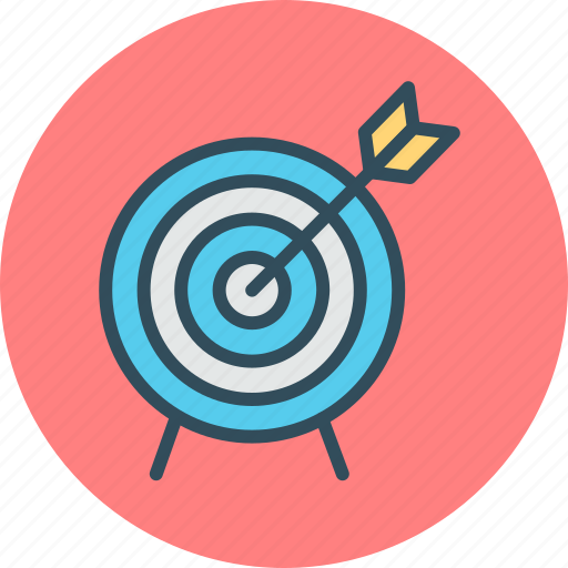 Aim, arrow, darts, focus, goal, strategy, target icon - Download on Iconfinder