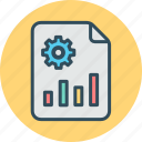 analytics, chart, document, graph, monitoring, note, report