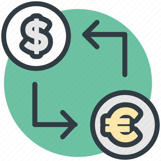 Currency conversion, currency exchange, dollar, money exchange, refresh sign icon - Download on Iconfinder
