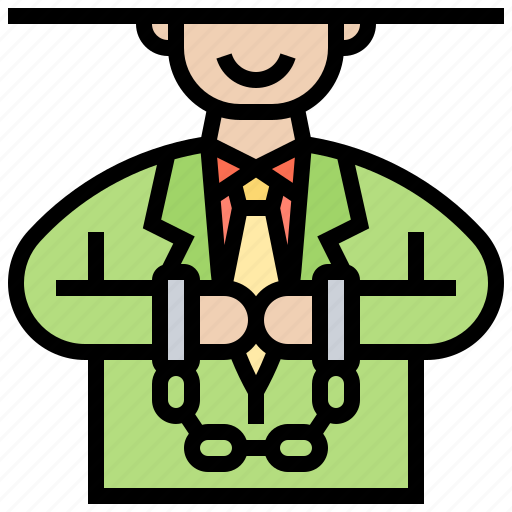 Arrested, businessman, corporate, debt, liability icon - Download on Iconfinder