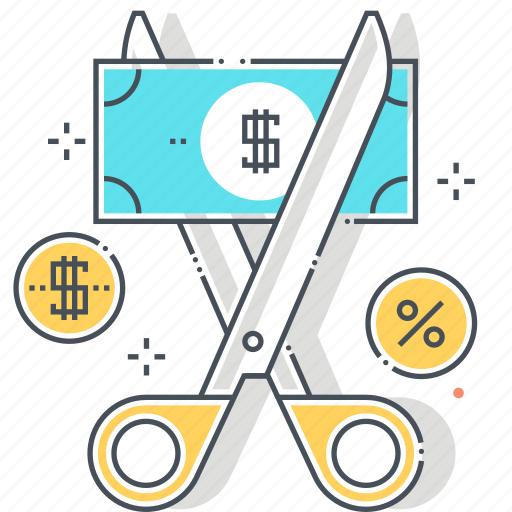 Cut, expenses, scissors, share, tax, vat icon - Download on Iconfinder