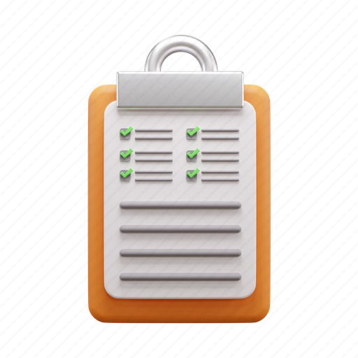 Check list, list, clipboard, checklist, document, paper, task-list icon - Download on Iconfinder