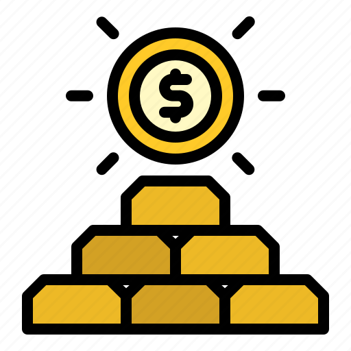 Asset, assets, gold, golden, loan, money icon - Download on Iconfinder