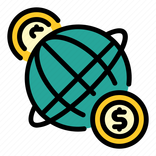 Dollar, global, global service, investment, money icon - Download on Iconfinder