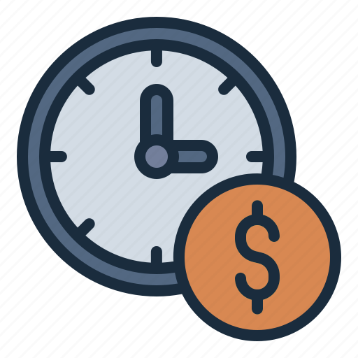 Time, money, economy, finance, corporate, time is money icon - Download on Iconfinder