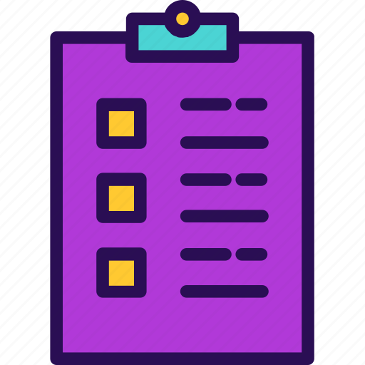 Agreement, business, checkbox, checklist, note, report, test icon - Download on Iconfinder