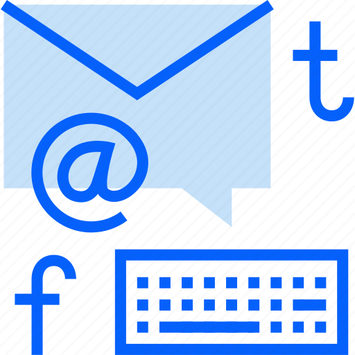Typing, an, email, mail, message, communication icon - Download on Iconfinder