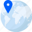 pin, on, globe, location, navigation, map, world 