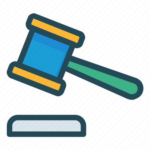 Auction, court, hammer, justice, law icon - Download on Iconfinder